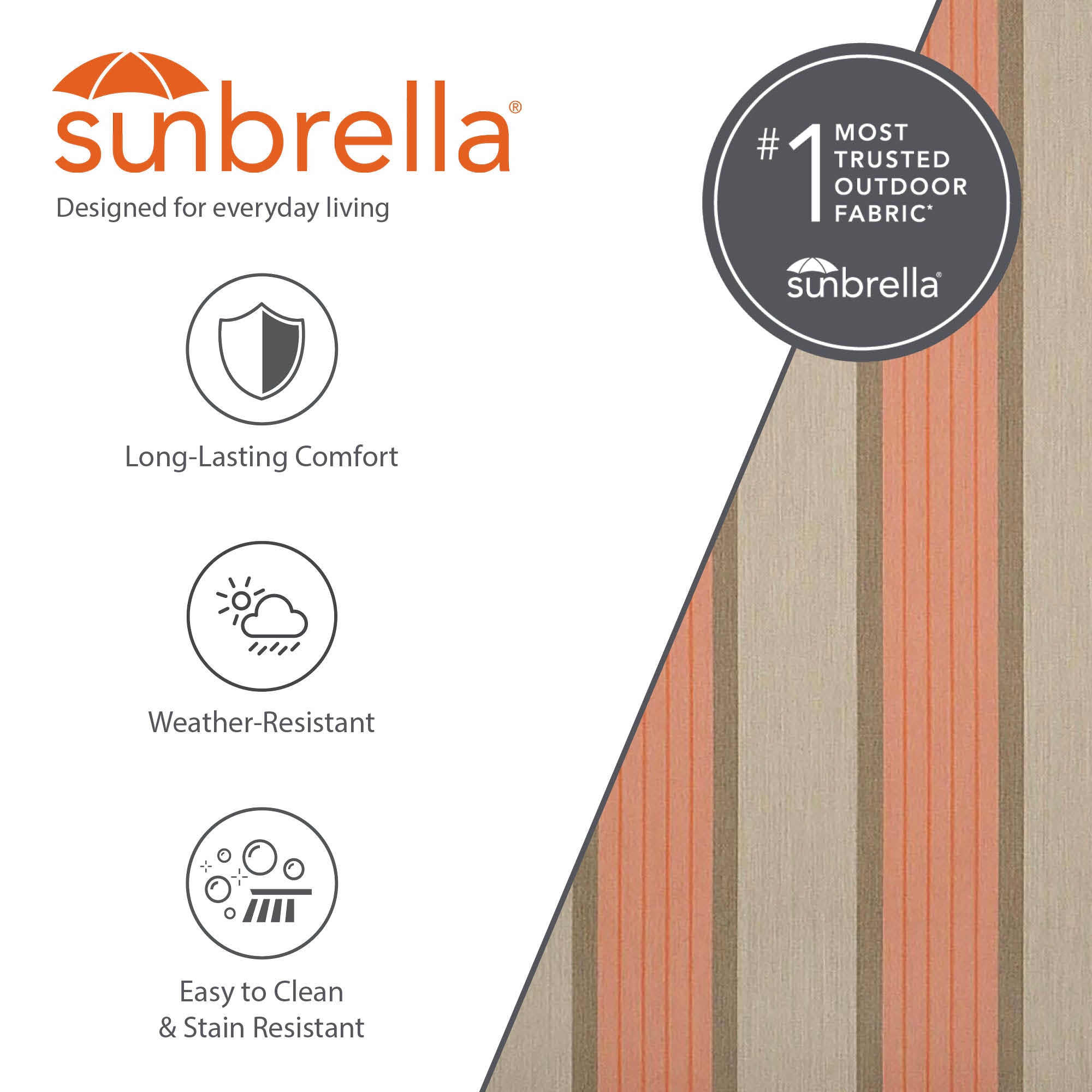 Hamac Sunbrella® de style brésilien - Cameo