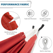 Hamac Sunbrella® de style brésilien - Cramoisi