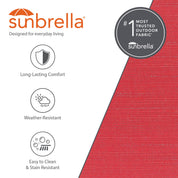 Hamac Sunbrella® de style brésilien - Cramoisi