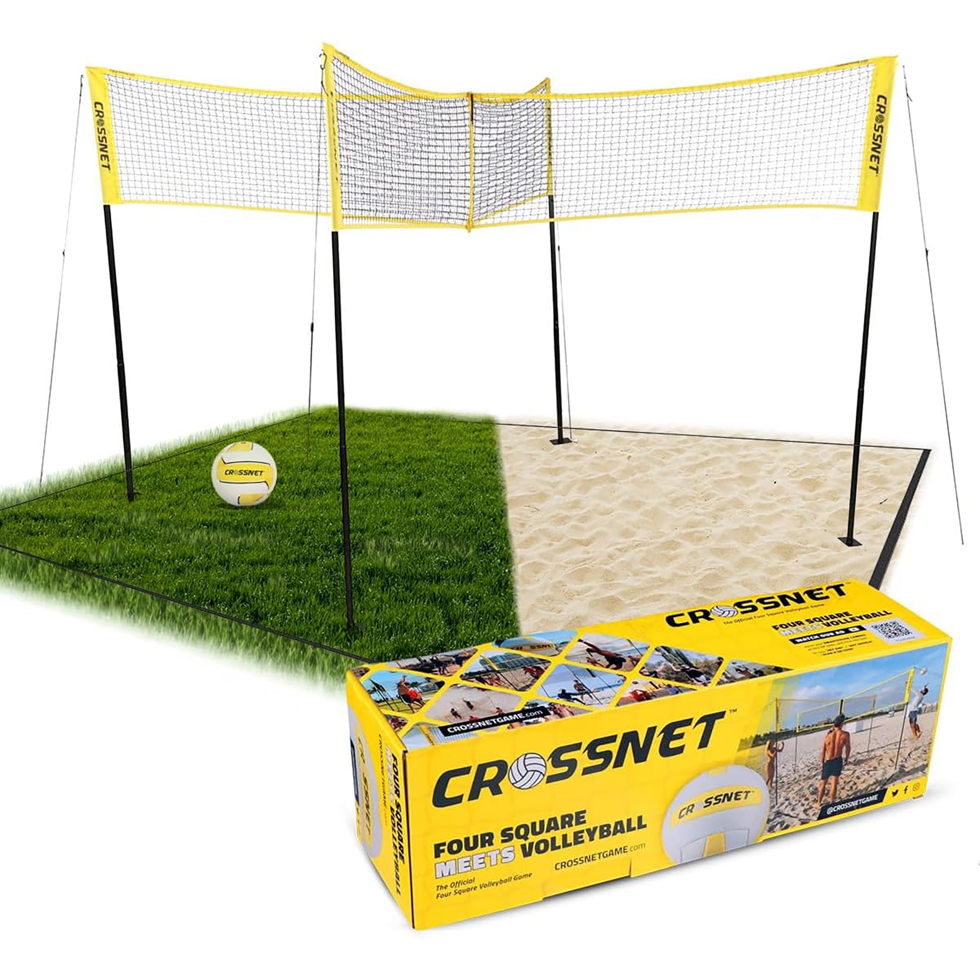 【希少】BOX14 BOX14 VISNET 49T CROSSNET® 4-Square Volleyball Game – Vivere Canada