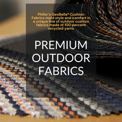 Deluxe Nest Chair with Phifer Geobella® Cushion & Steel Stand - Cappuccino