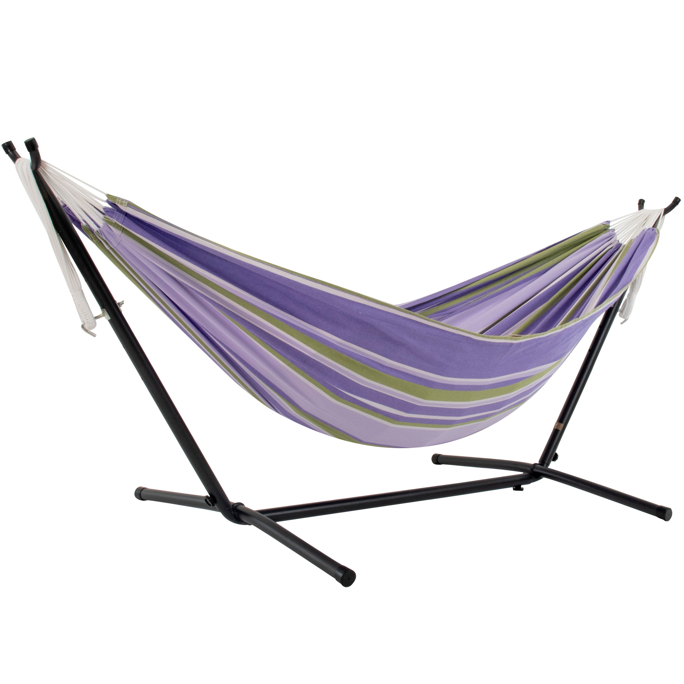 Hamac double en coton avec support (280 cm) - Tranquility