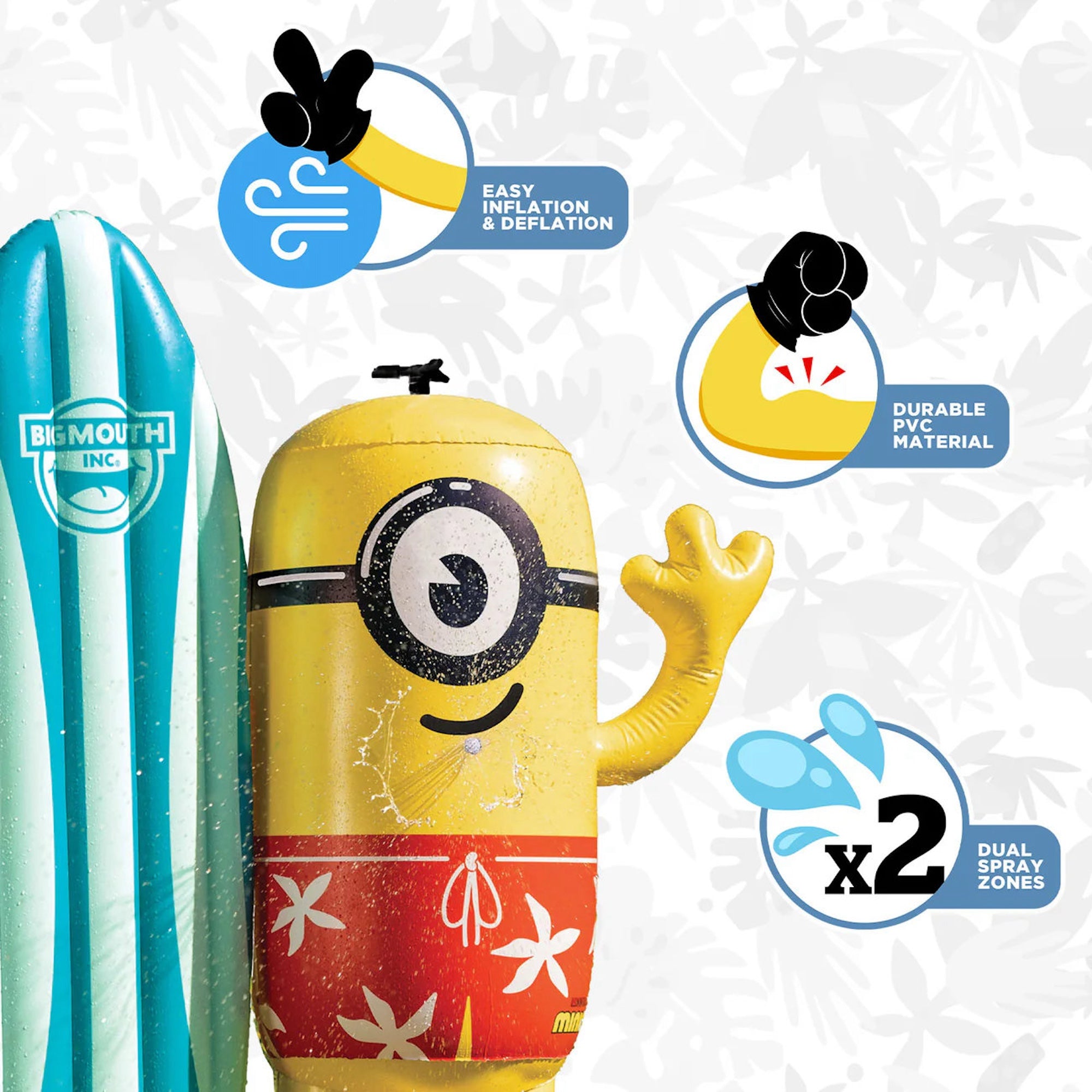 BigMouth Surfboard Minions Sprinkler