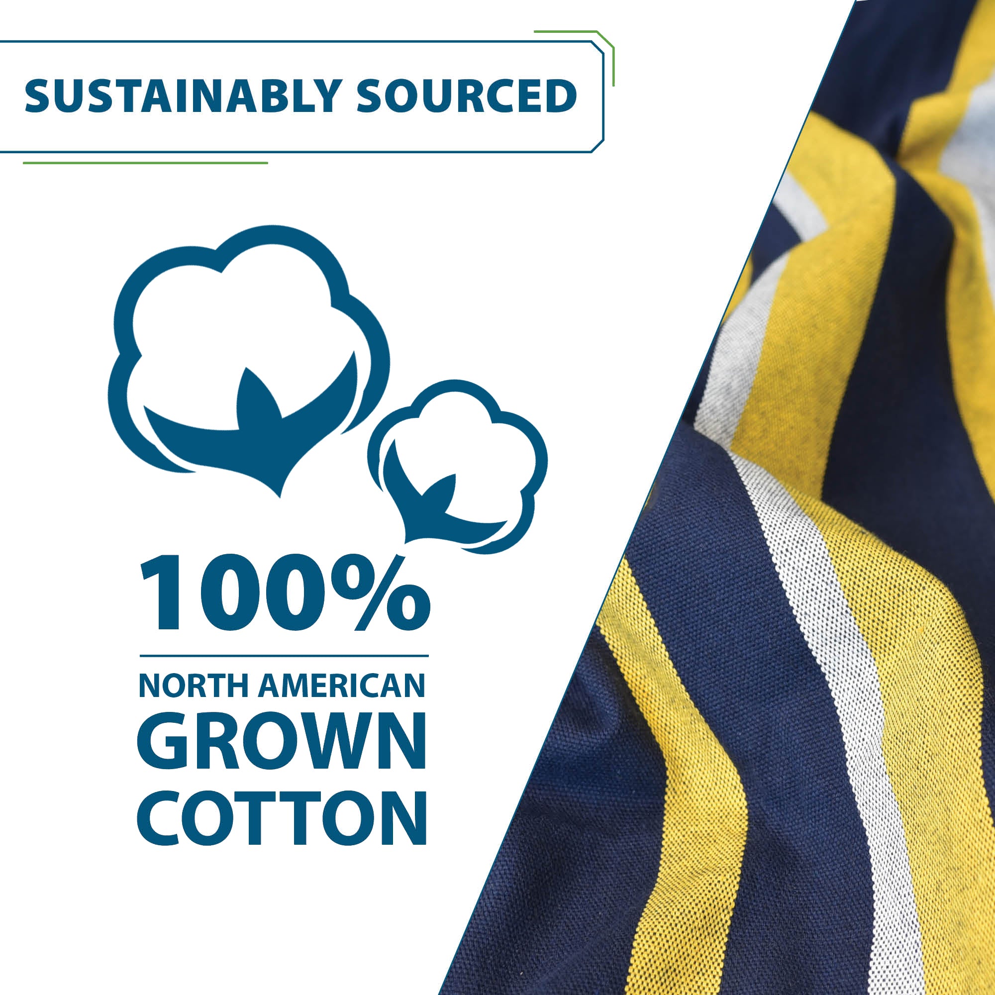 Hamac double en coton avec support (280 cm) - Serenity