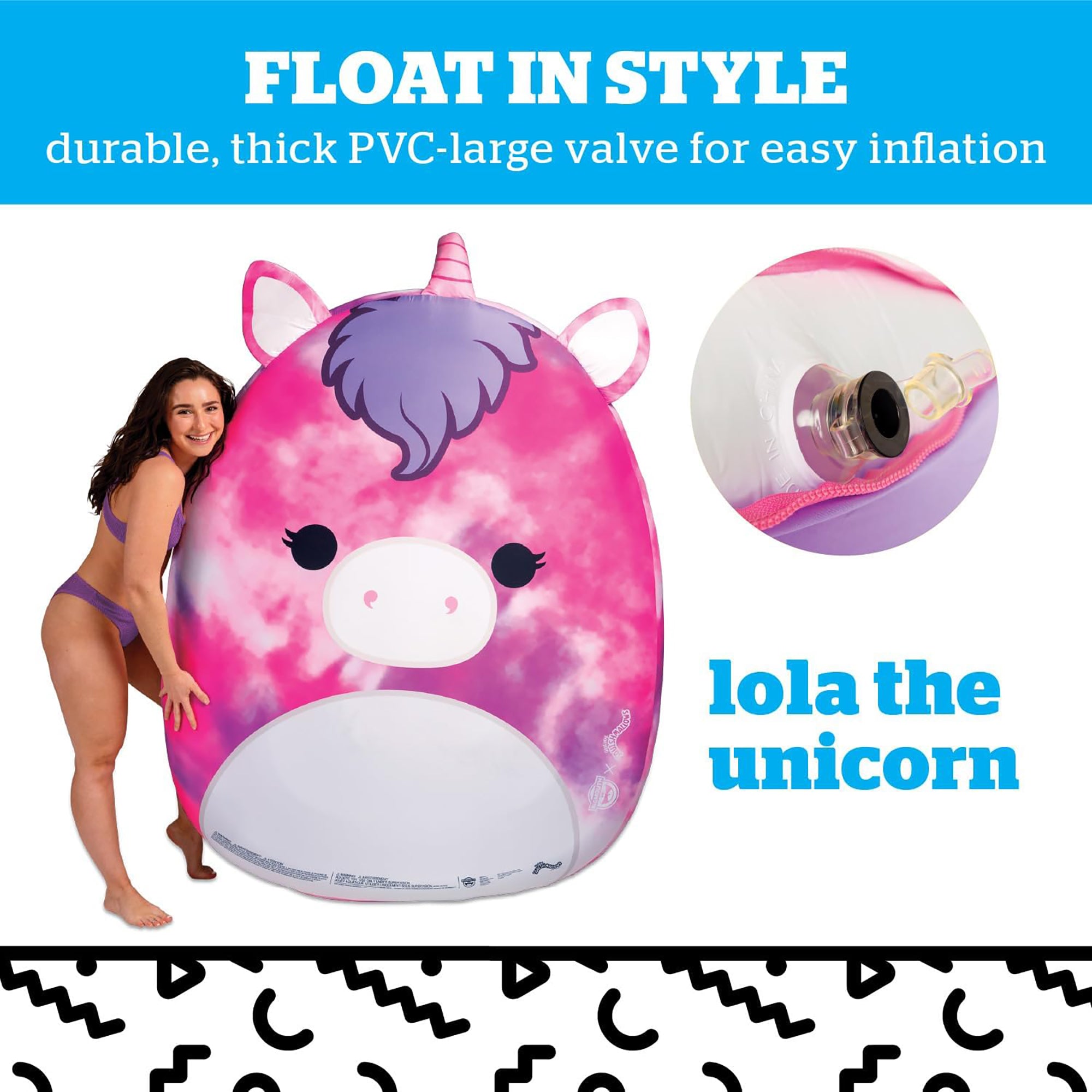 BigMouth x Squishmallows Lola the Unicorn Fabric Float