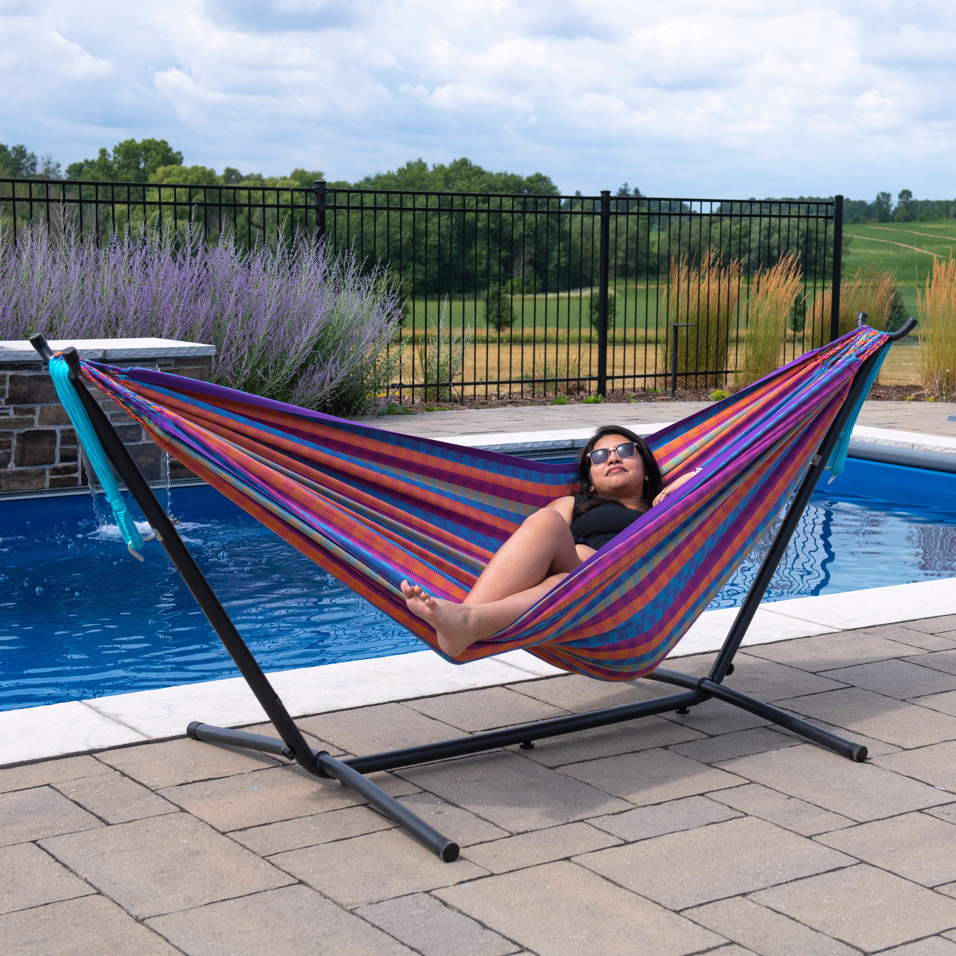 Universal Steel Hammock Stand (10ft/290cm) - Charcoal – Vivere Canada