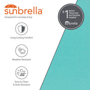 Hamac double Sunbrella® avec support (280 cm) - Aruba