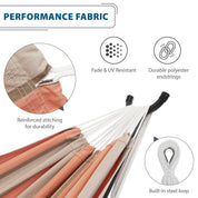 Hamac double Sunbrella® avec support (280 cm) - Cameo