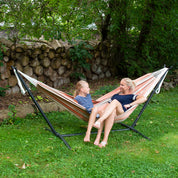Hamac double Sunbrella® avec support (280 cm) - Cameo