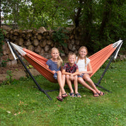 Hamac double Sunbrella® avec support (280 cm) - Corail