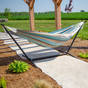 Hamac double Sunbrella® avec support (280 cm) - Gateway Mist