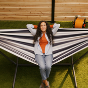 Double Sunbrella® Hammock with Stand (9ft/280cm) - Harbour
