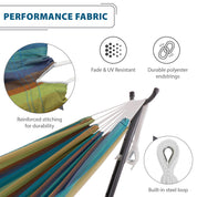 Hamac double Sunbrella® avec support (280 cm) - Lagon