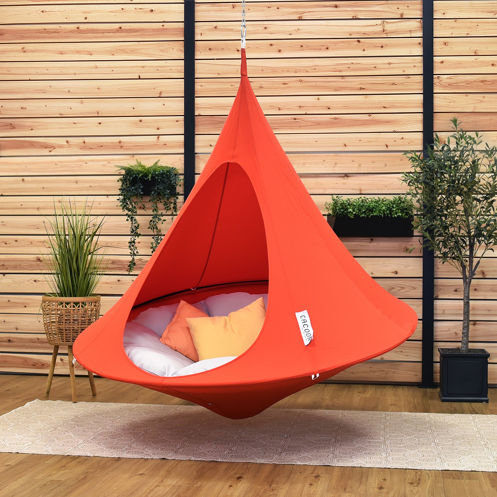 カクーン　ダブル　cacoon ハンモック Double Cacoon - Bonfire Red – Vivere Canada