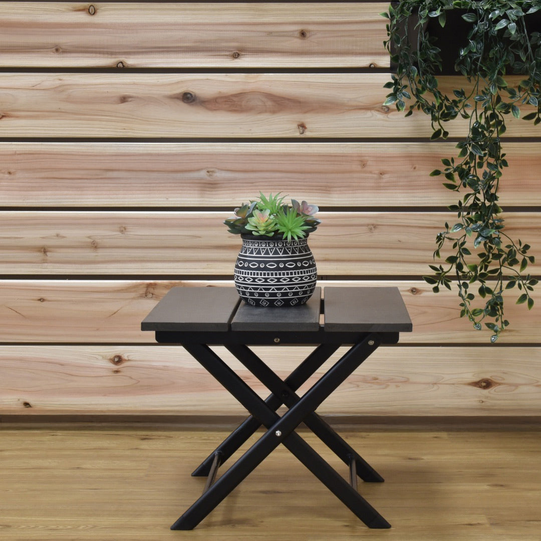 Coral Springs Aluminum Side Table - Charcoal