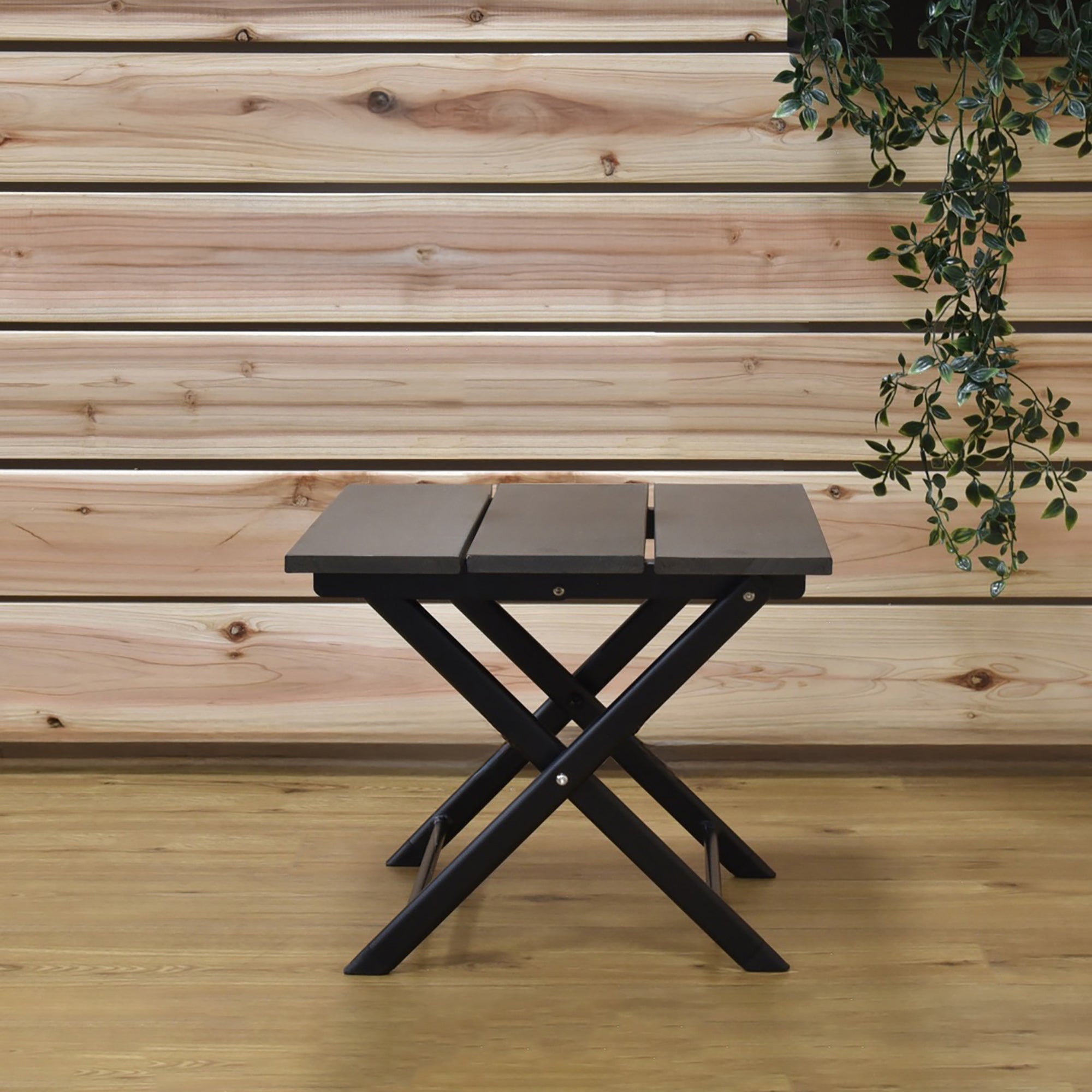 Coral Springs Aluminum Side Table - Charcoal