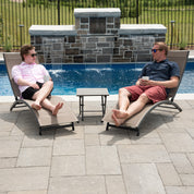Coral Springs Phifer® & Aluminum Lounger Set (3pc) - Macchiato