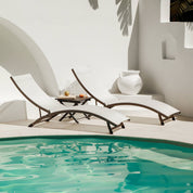 Coral Springs Phifer® & Aluminum Lounger Set (3pc) - Pearl