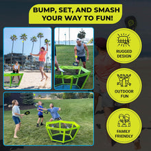 Load image into Gallery viewer, PaddleSmash – Outdoor Yard Games - As Seen on Shark Tank - Beach, Backyard, Tailgate, Lawn Games, Yard Games – Includes 4 Pickball Paddles, 2 Balls &amp; Case

