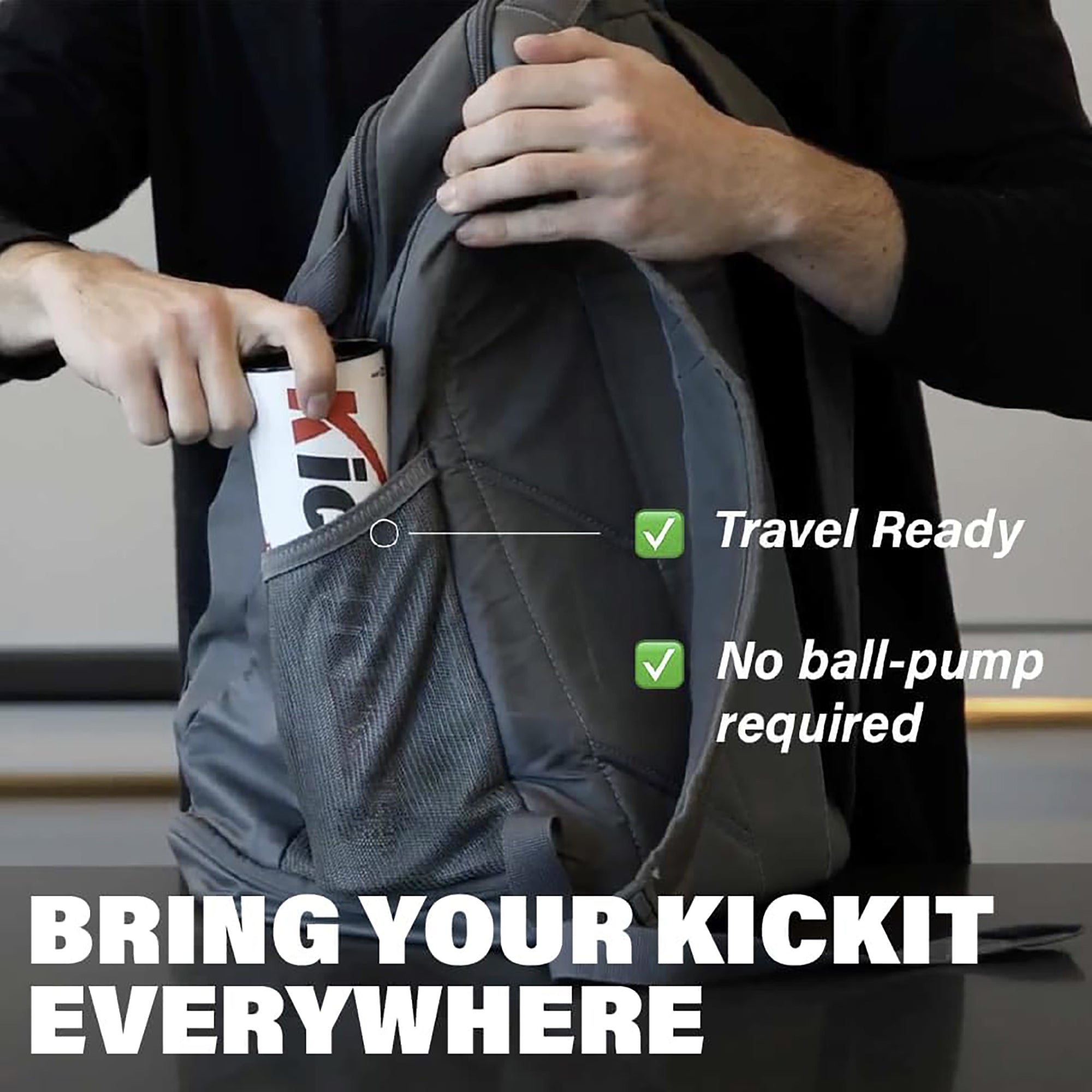 Kickit Original Birdie Soccer PRO Trainer - Red/Black