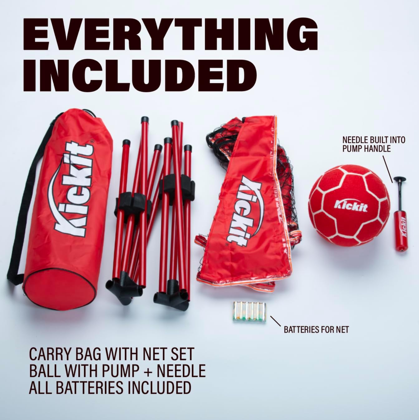 Kickit Inferno LED Soccer Tennis Set - Red