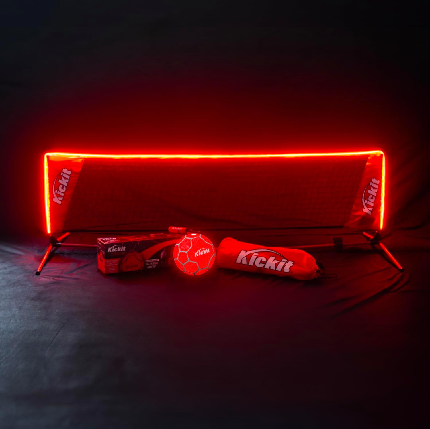 Kickit Inferno LED Soccer Tennis Set - Red