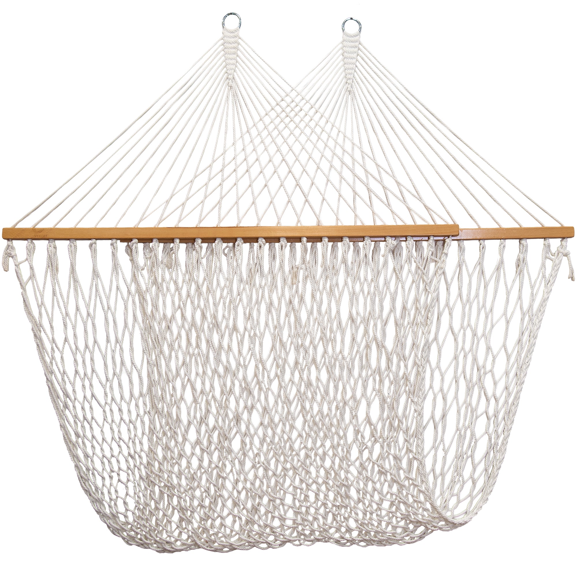 Polyester Rope Spreader Bar Hammock  - White