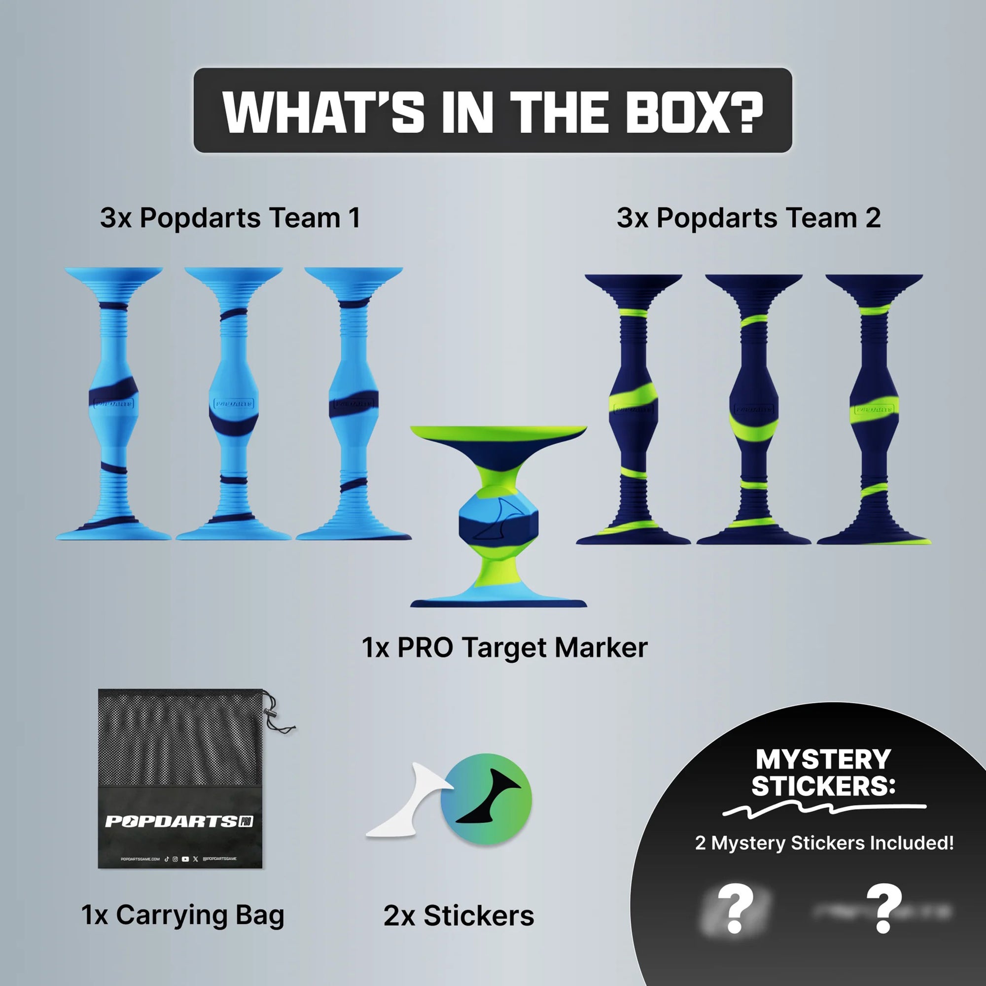 Pack Pro Pop Darts - Bleu/Vert