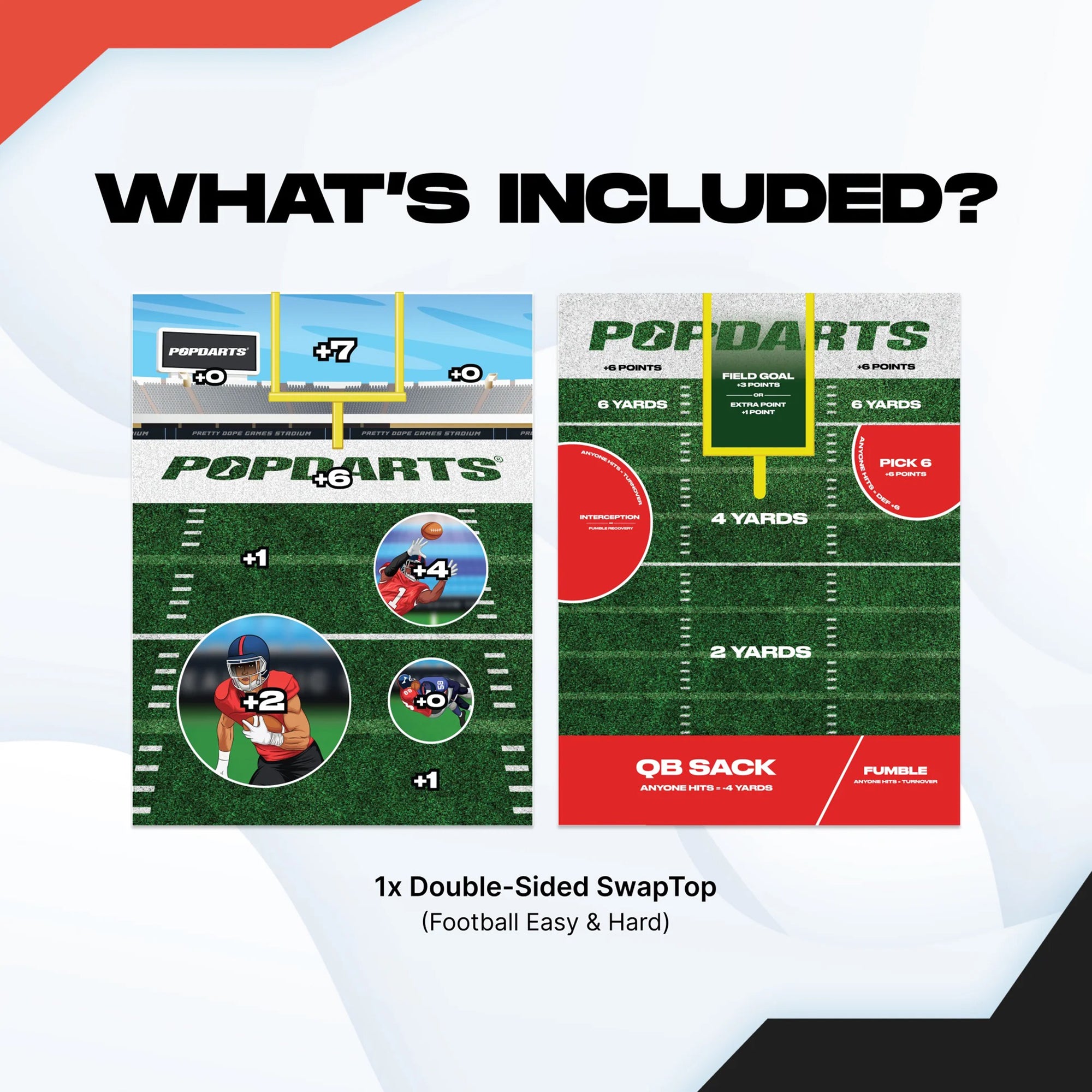 Popdarts Swaptop Board Top - Football