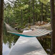 Sunbrella® Quilted Spreader Bar Hammock - Carousel Confetti & Aruba