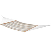 Sunbrella® Quilted Spreader Bar Hammock - Dove & Sand