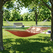 Sunbrella® Quilted Spreader Bar Hammock - Cameo & Coral