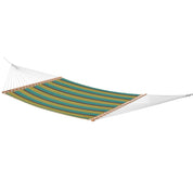 Sunbrella® Quilted Spreader Bar Hammock - Lagoon & Sand