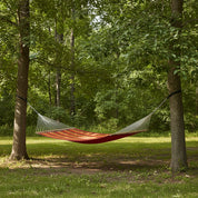 Sunbrella® Quilted Spreader Bar Hammock - Sunset & Crimson