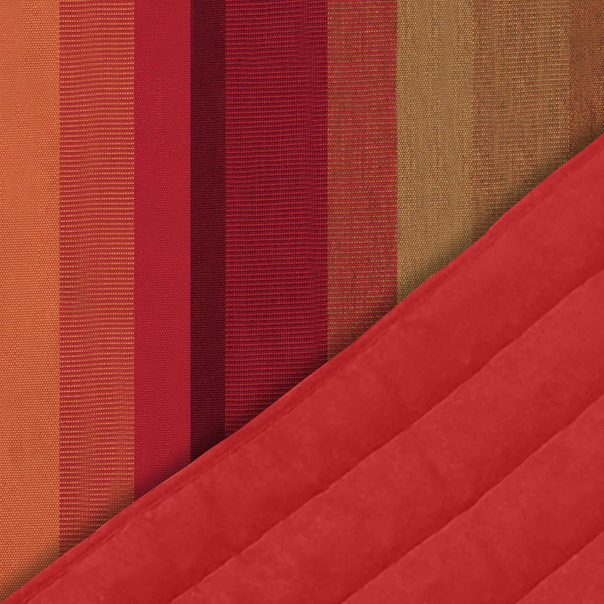Sunbrella® Quilted Spreader Bar Hammock - Sunset & Crimson