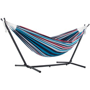 Hamac double en coton avec support (280 cm) - Denim