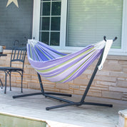 Hamac double en coton avec support (280 cm) - Tranquility
