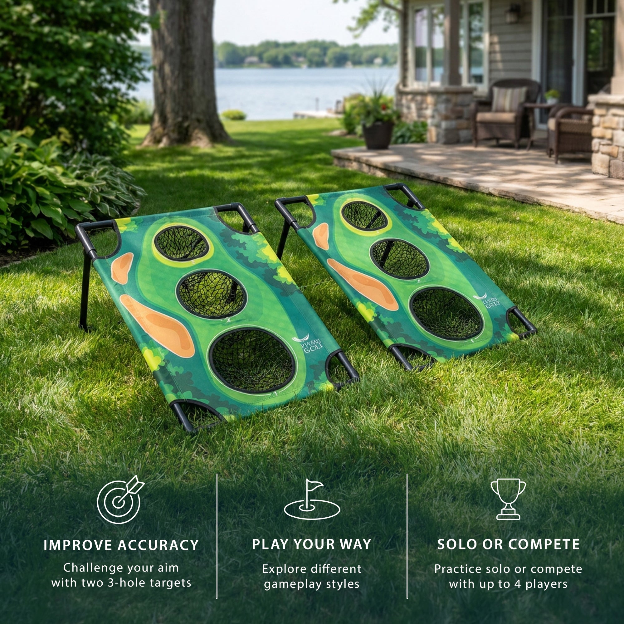 Vivere Golf Fairway Chipping Practice Set (2pk)