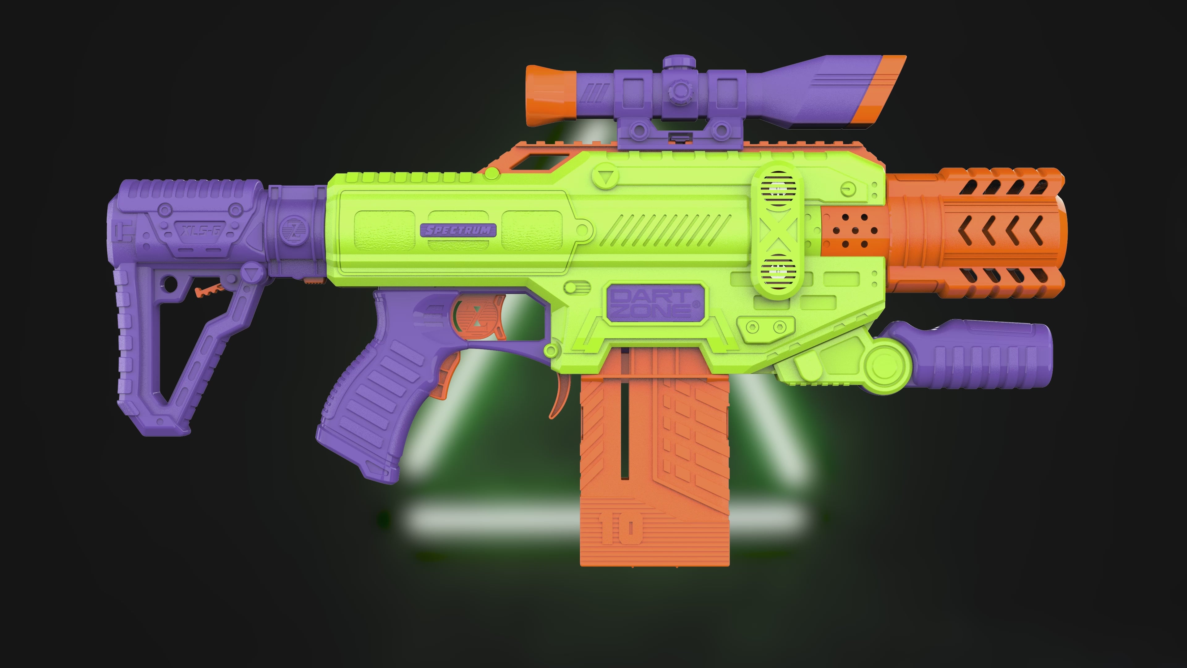 Dart Zone Spectrum Motorized Clip-fed Blaster