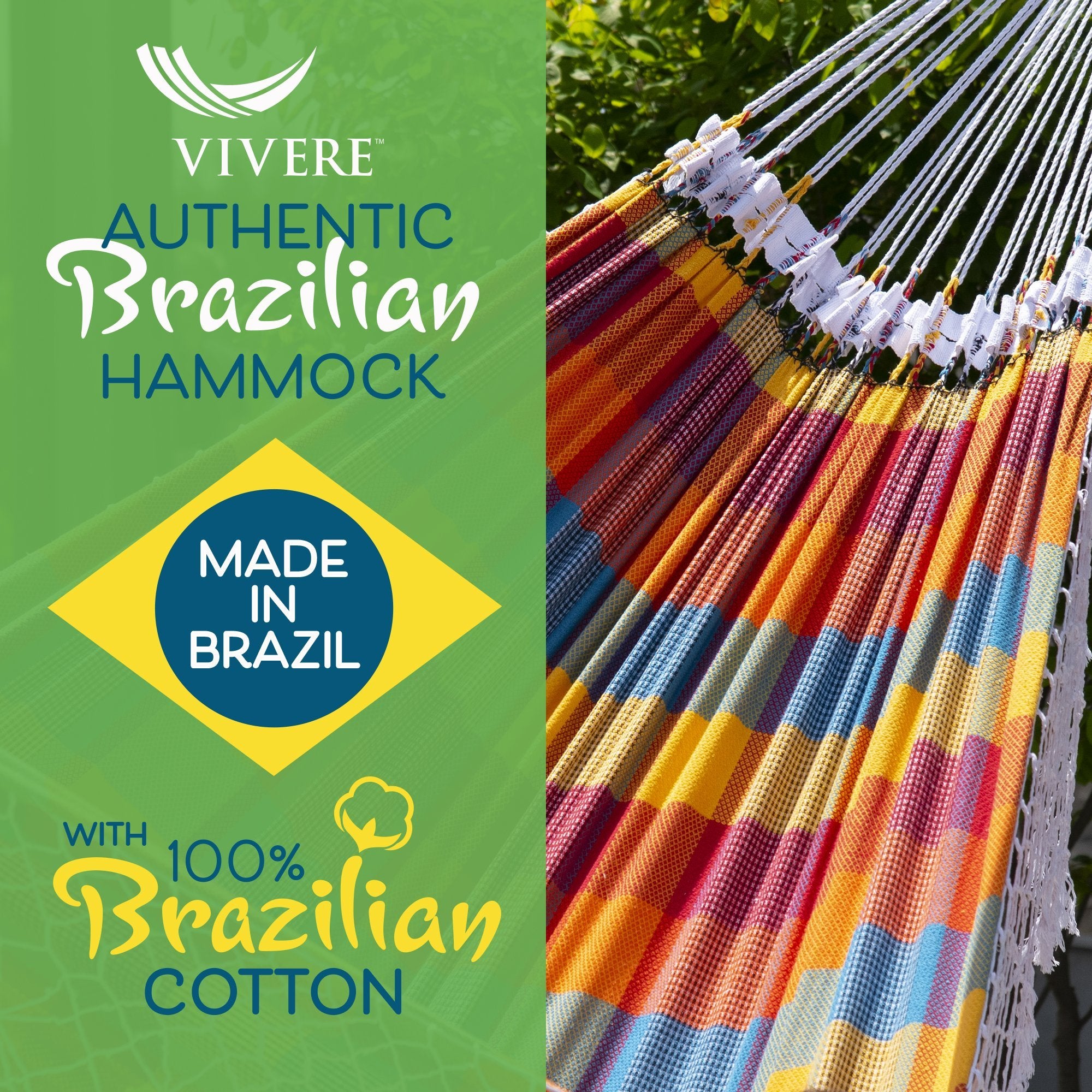 Authentic Brazilian Tropical Hammock - Carnival
