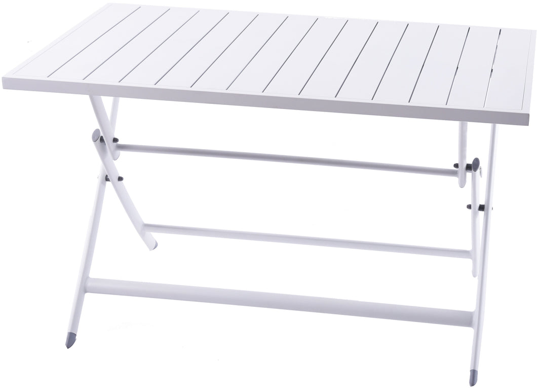 Brunch Aluminum White Folding Table