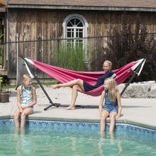 Load image into Gallery viewer, 9ft Polyester Hammock with Stand
