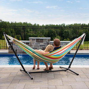 9ft Polyester Hammock with Stand