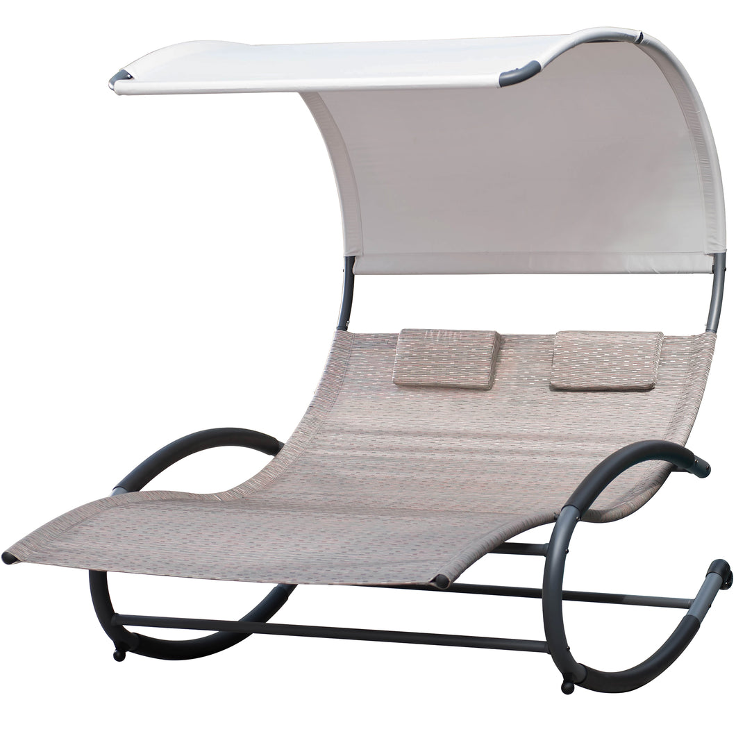 Double Chaise Rocker - Steel