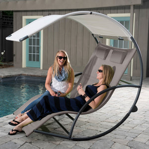 Double Chaise Rocker - Aluminum