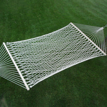 Load image into Gallery viewer, Double Natural Cotton Rope Hammock
