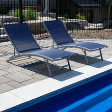 Load image into Gallery viewer, Clearwater 6 Position Aluminum Lounger 2 pc Set
