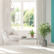 Deluxe Macrame Chair With Fringe - White