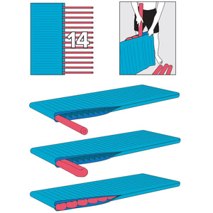Noodle Floatz Single - True Turquoise - With 14 Noodles