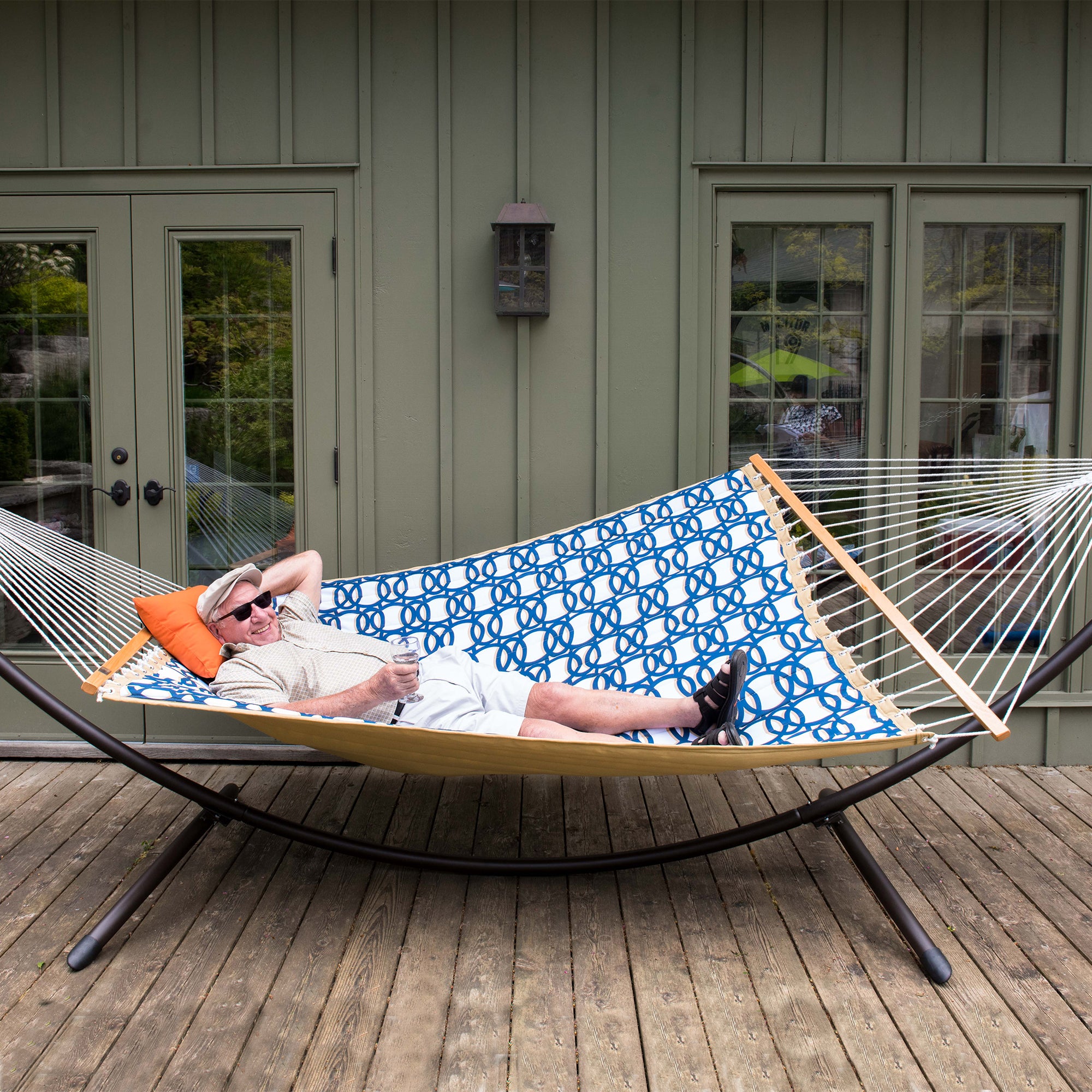 Quilted Fabric Double Hammock – Vivere Canada